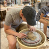 pottery wheel student